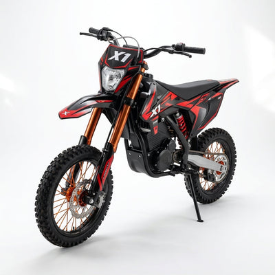 Electric Dirt Bike Built for Off-Road Performance, 4500W Motor, 50 MPH Speed, 60 Mile Range