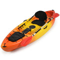 Single Person Kayak Designed for Lake Adventures, Sit-On-Top Hull, Aluminum Paddle, LLDPE Construction