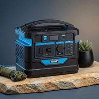 500-Watt Quiet Portable Power Station with Push Button Start Battery Generator for Outdoors, Home, and Solar Charging — Studio Shot