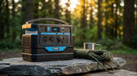500-Watt Quiet Portable Power Station with Push Button Start Battery Generator for Outdoors, Home, and Solar Charging — Lifestyle