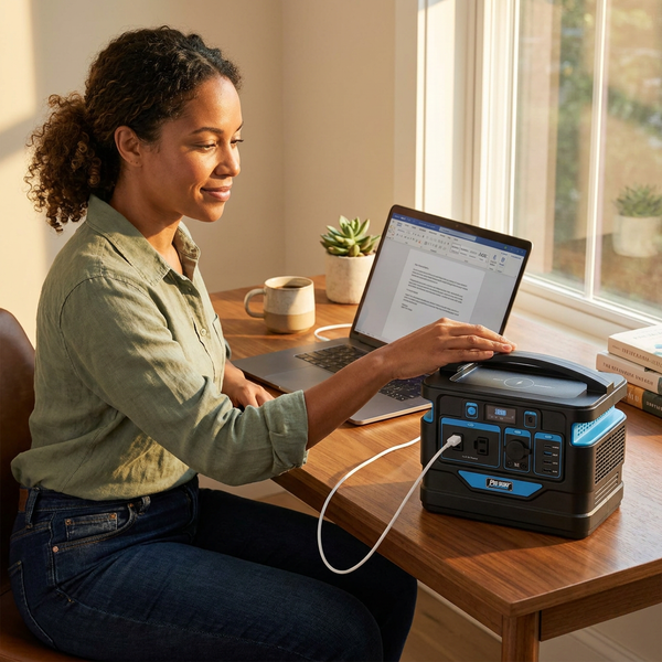 Portable Power Station Built for Off-Grid Adventures, Solar Compatible, 518Wh Lithium Battery, Quiet Operation