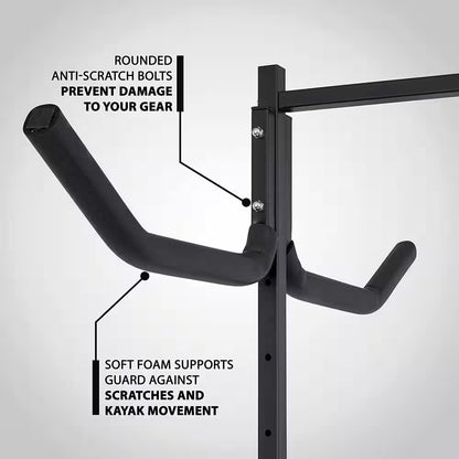 6 Kayak Freestanding Storage for Indoor and Outdoor, Kayak Rack