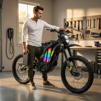Electric Dirt Bike Built for Trail Adventures, 8000W Peak Motor, 75 Mile Range, Removable Battery — Lifestyle