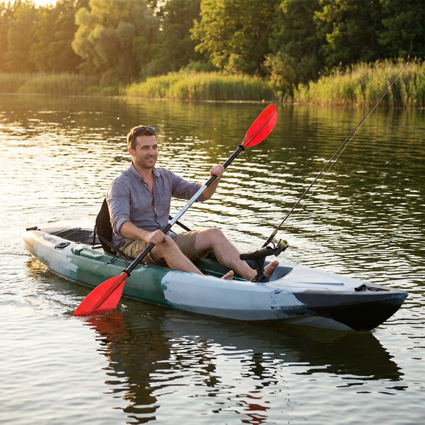 Fishing Kayak Built for All-Day Performance, LLDPE Hull, Adjustable Seating, Rod Holders Included